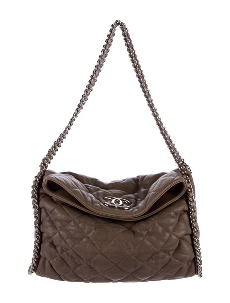 chanel hobo bag brown chain around|chanel hobos online shopping.